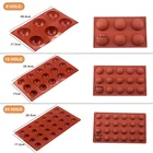 DIY Pastry Baking Pan Chocolate Candy Fondant Bakeware Round Shape Dessert Mould Ball Sphere Decorating Silicone Cake Molds