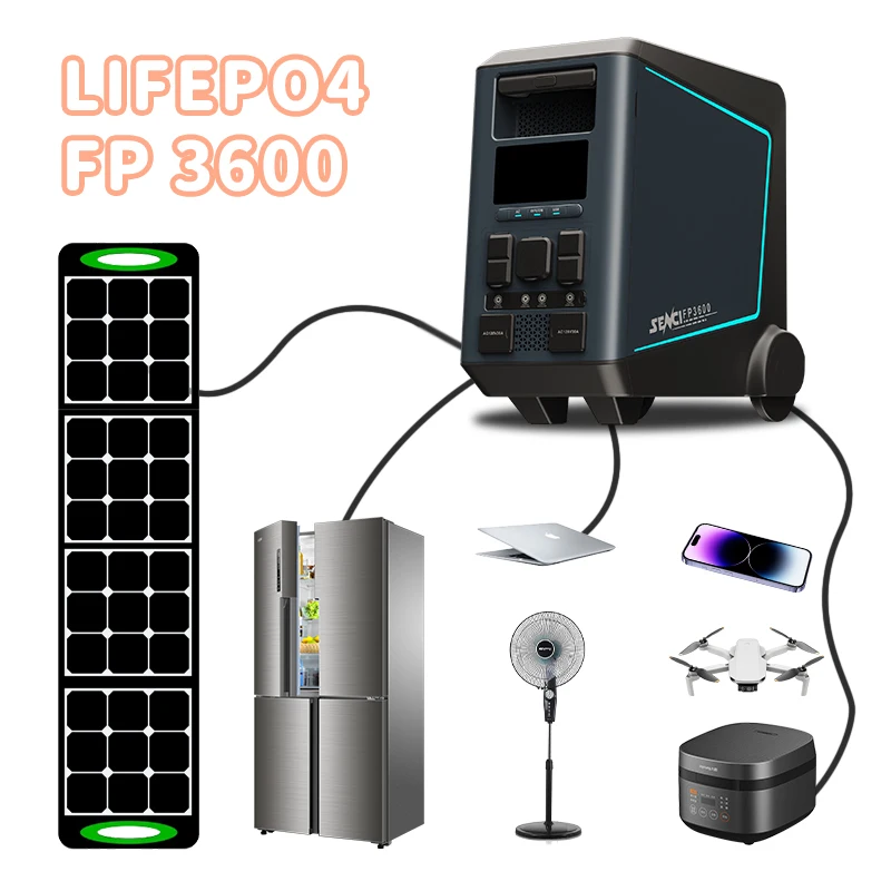 2000W power station mounted in RV compartment with solar wiring routed cleanly