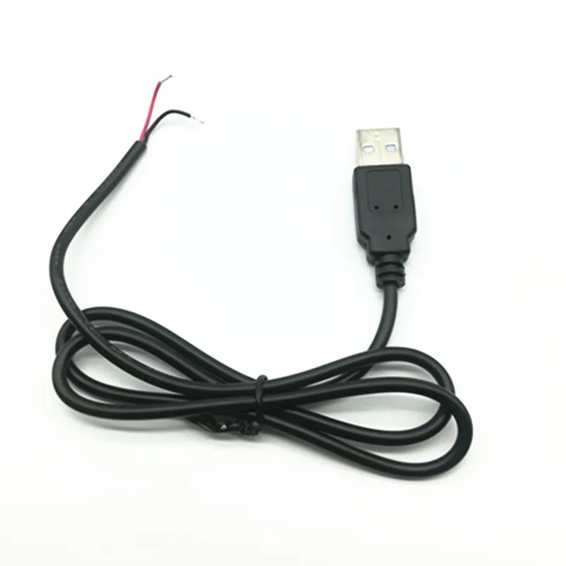 Custom Usb Cables 2.4a Usb2.0 Male Connector To 22awg 2 Core Usb