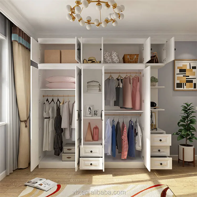Modern Mdf Cheap 3/4/5 /6doors Wardrobe /cabinet Designs For Bedroom ...