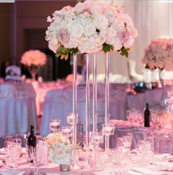 
High quality Acrylic Flower stand Wedding Table centerpiece For Marriage Vintage Floral Stand Columns For Wedding Decoration 