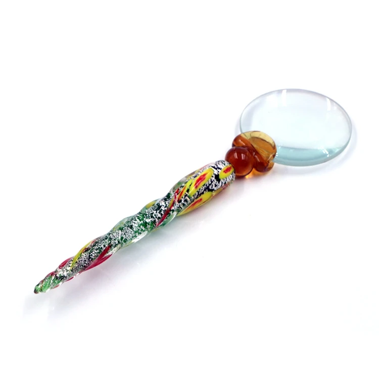 装饰手工制作穆拉诺lampwork玻璃放大镜