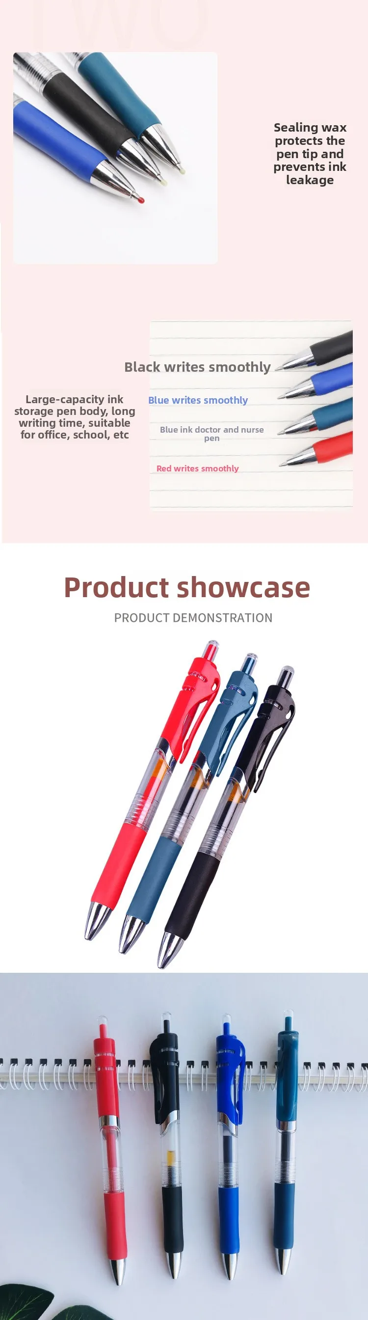Intrekbare gelpen professionele signatuurpen met eigen logo_voghion.com