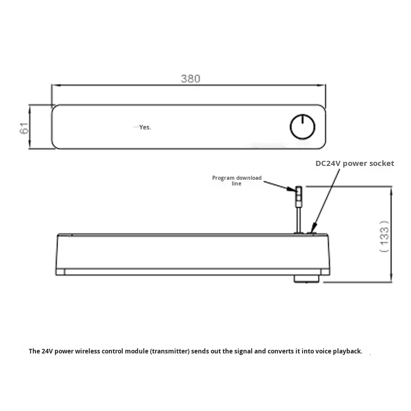 product 24v wireless receiver module receiving d28 third generation 1000 series aluminum alloy wire rod accessories profile-15