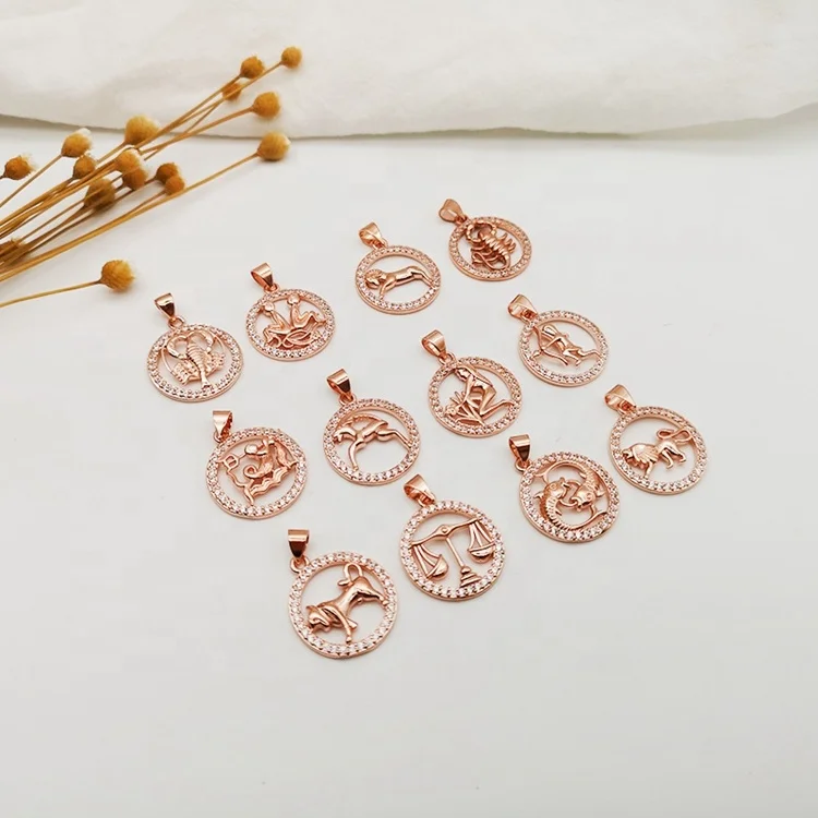 Wholesale Inlay Diamond No Fading Rose Gold Plated 18k Jewelry 12