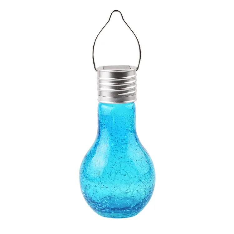High quality solar rechargeable led garden light glass bulb bottle chandelier decoration led star bottle outdoor lamp