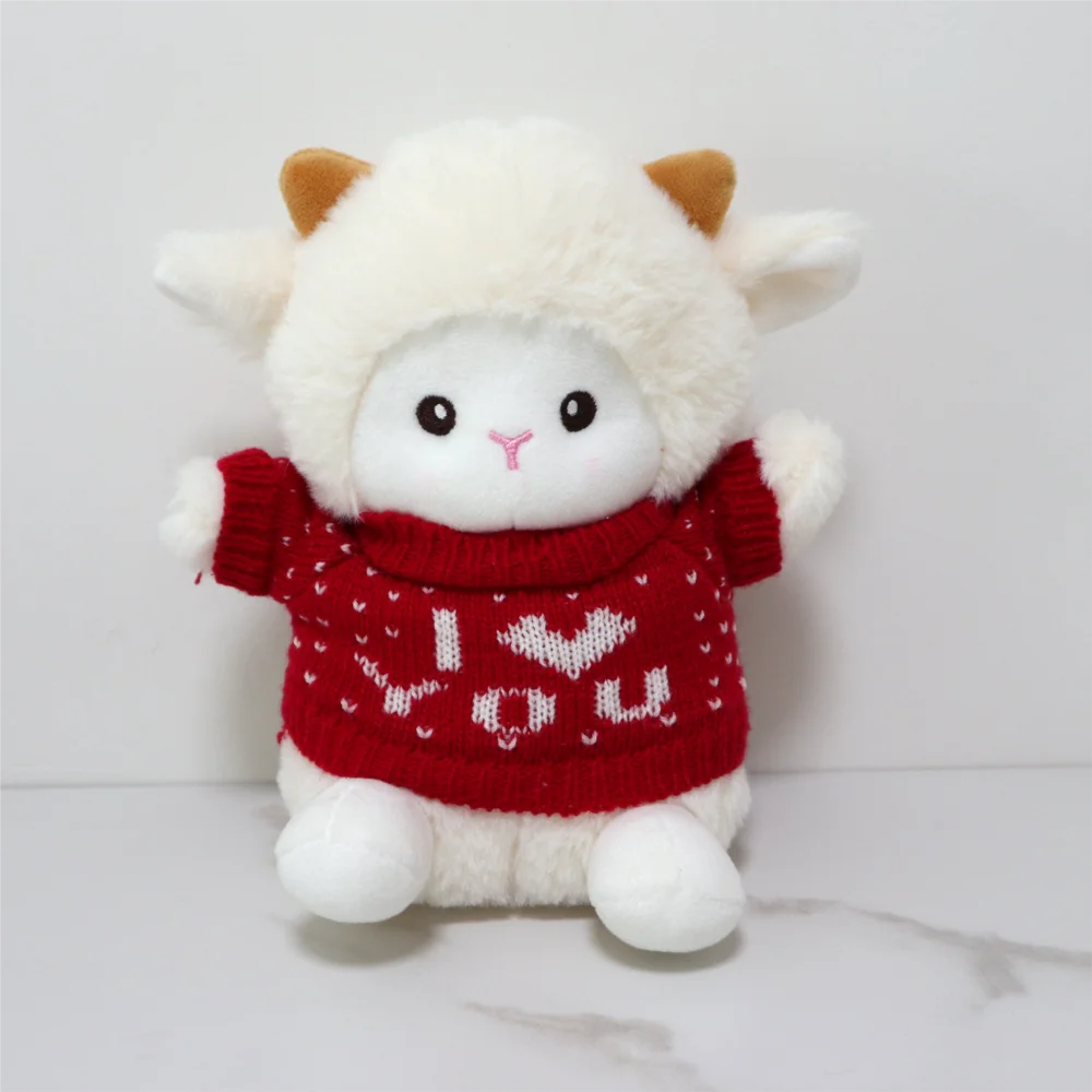 Plush Sheep Stuffed Animals Lamb Toys Dolls Home Decorations White 8 ...