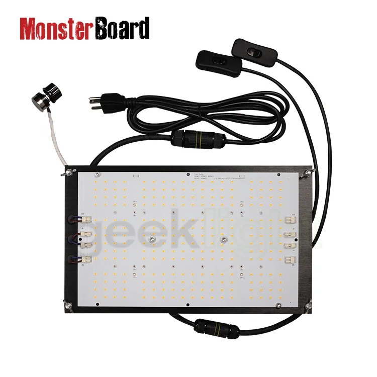 geeklight hlg 240 monster board v4 plus lm301h cree 660nm with lg uv cree ir separate control indoor grow lights