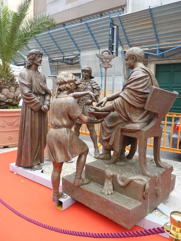 Big Church Jesus Cross Bronze Sculpture 14 Stations Of The Cross Jesus