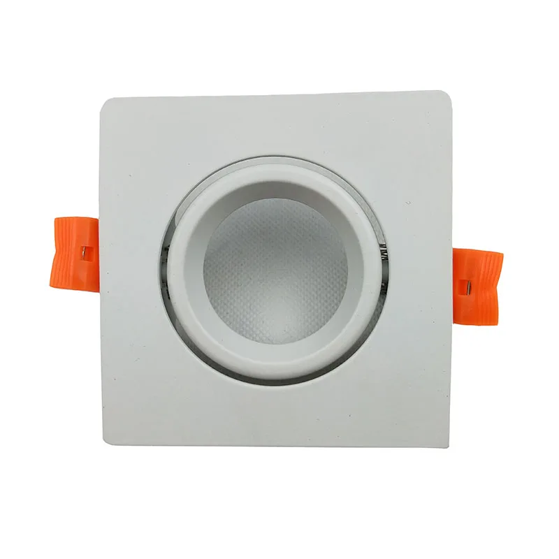 High Quality Square Black Aluminum Adjustable Housing MR16 GU10 Bulbs Led Ceiling Light Fixtures