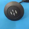 Round mini double USB fast charger socket for furniture sofa /Universal Power Socket USB Charging Port for sofa desk flush mount