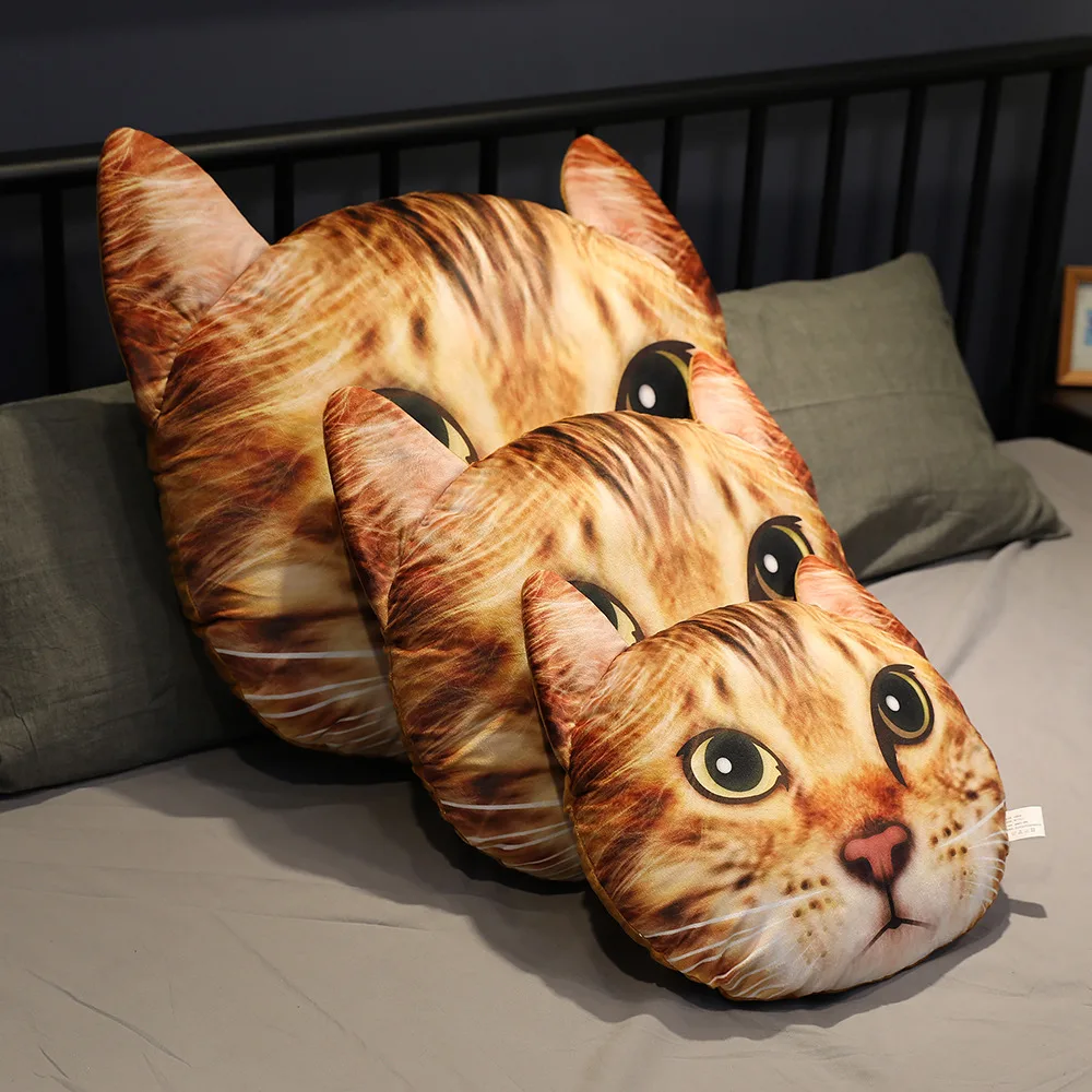 Cat Theme Throw Pillow Funny Cat Head Stuffed Pad Car Sofa Chair Bed Cushion  Realistic Animal Pillow - Buy Throw Pillow,Cat Pillow,Realistic Animal  Pillow Product on Alibaba.com