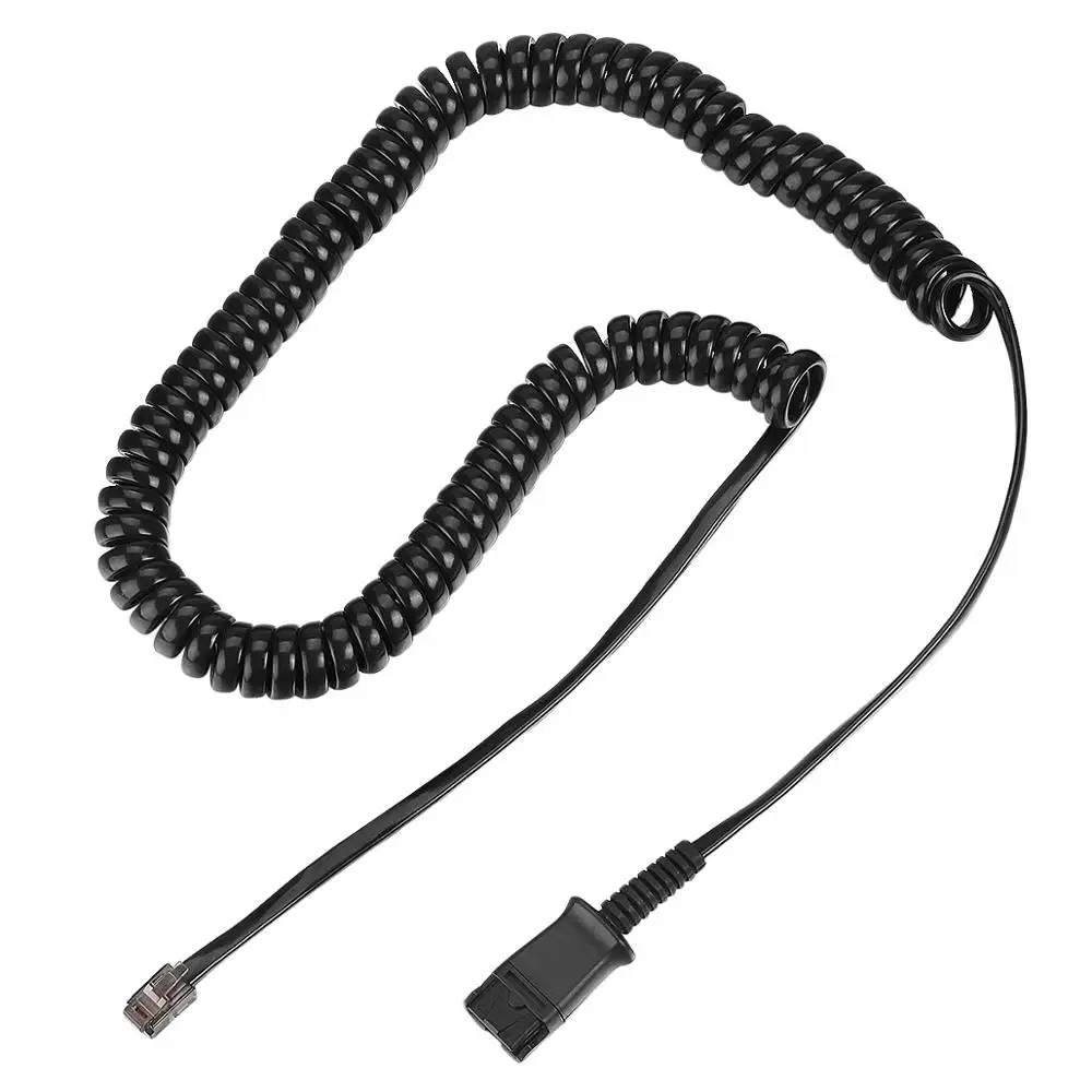 
QD to RJ9 Cable for Plantronics Headset 