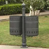 factory direct sale iron trash bin without lid