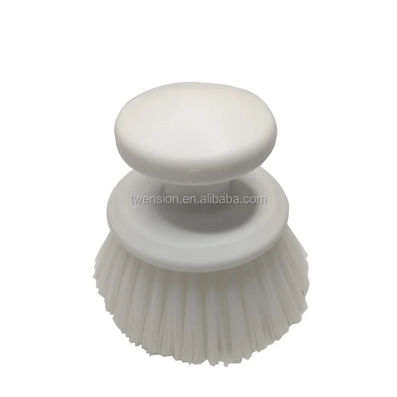 White Round Scrub Brush