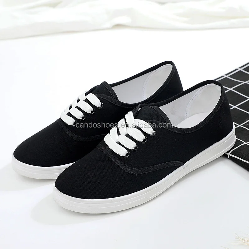 Plain White School Shoes Unisex Canvas Shoes Small Moq Buy Unisex