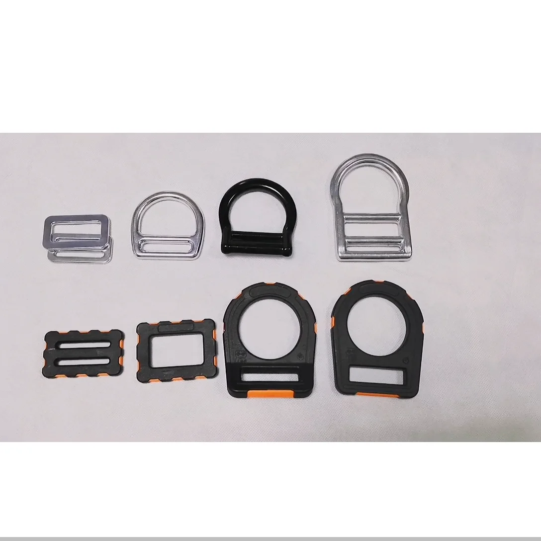 Aluminum Alloy Anodized 18kn Safe Split Small Metal Steel Snap D Ring