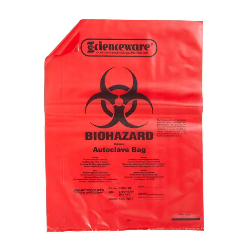 HDPE LDPE Garbage Bags Flat Trash Liner In The Hospital And Hotel