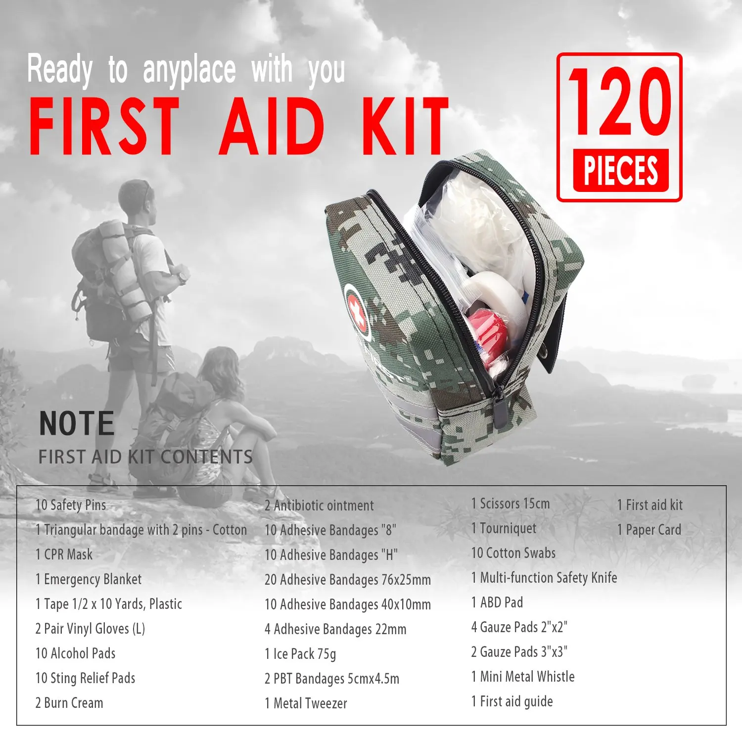 New Products Survival Medical Gear Bug Out Bag First Aid Kit First Aid