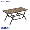 Hot Sale Durable Aluminium Frame Outdoor Furniture Waterproof Patio Garden Table Modern Metal Coffee Table