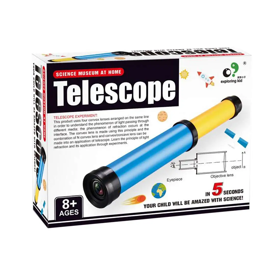 toy telescope science kit