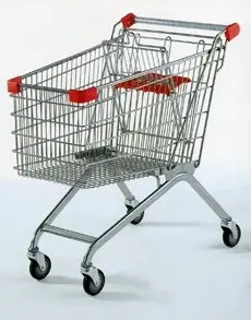 hot sale metal supermarket shopping cart trolley