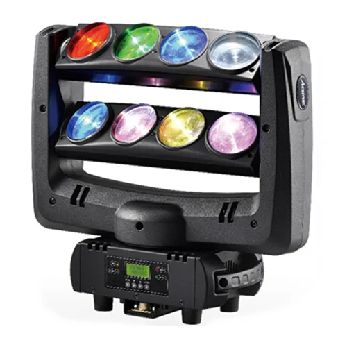 Hot 8 eyes double row moving head led beam led spider light