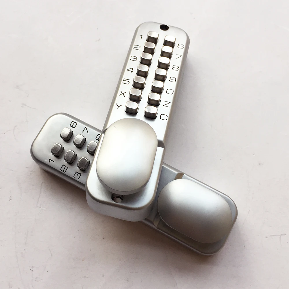 Vertical Two Coded Plates Mechanical Keyless Digital Pin Code Door Lock