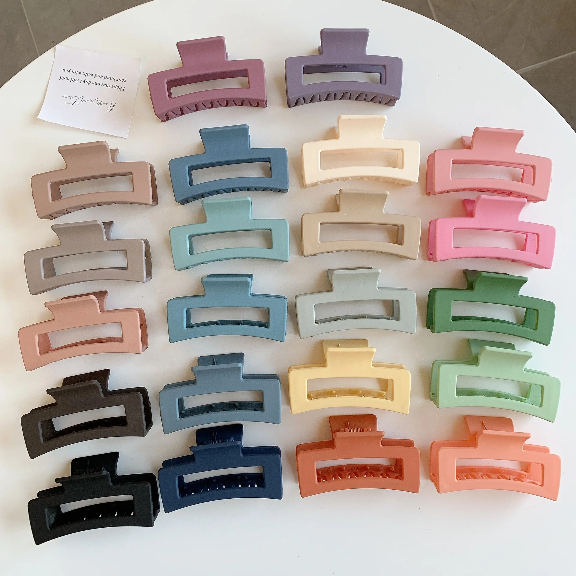 Pastel Strong Claw Clips Wholesale Customizable High Quality Resin