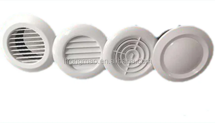 Perfil De Aluminio De Hvac De Techo Redonda Difusor De Aire Hvac Redondo Ajustable Techo Abs Rejilla De Aire De Escape