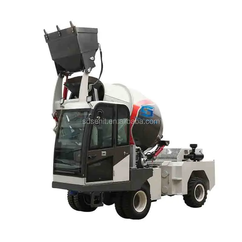 self loading concrete mixer