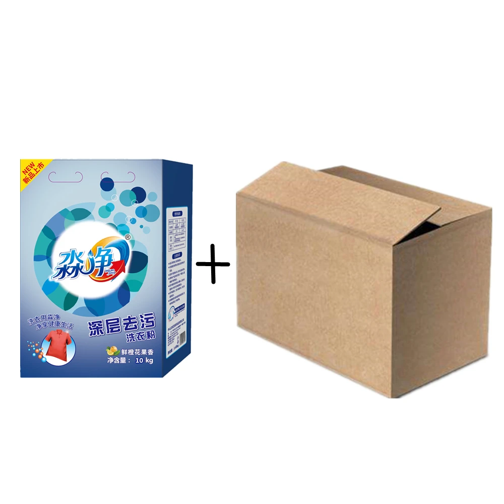 10kg Color Box Packing Powder Laundry Detergent Support Oem Raw ...