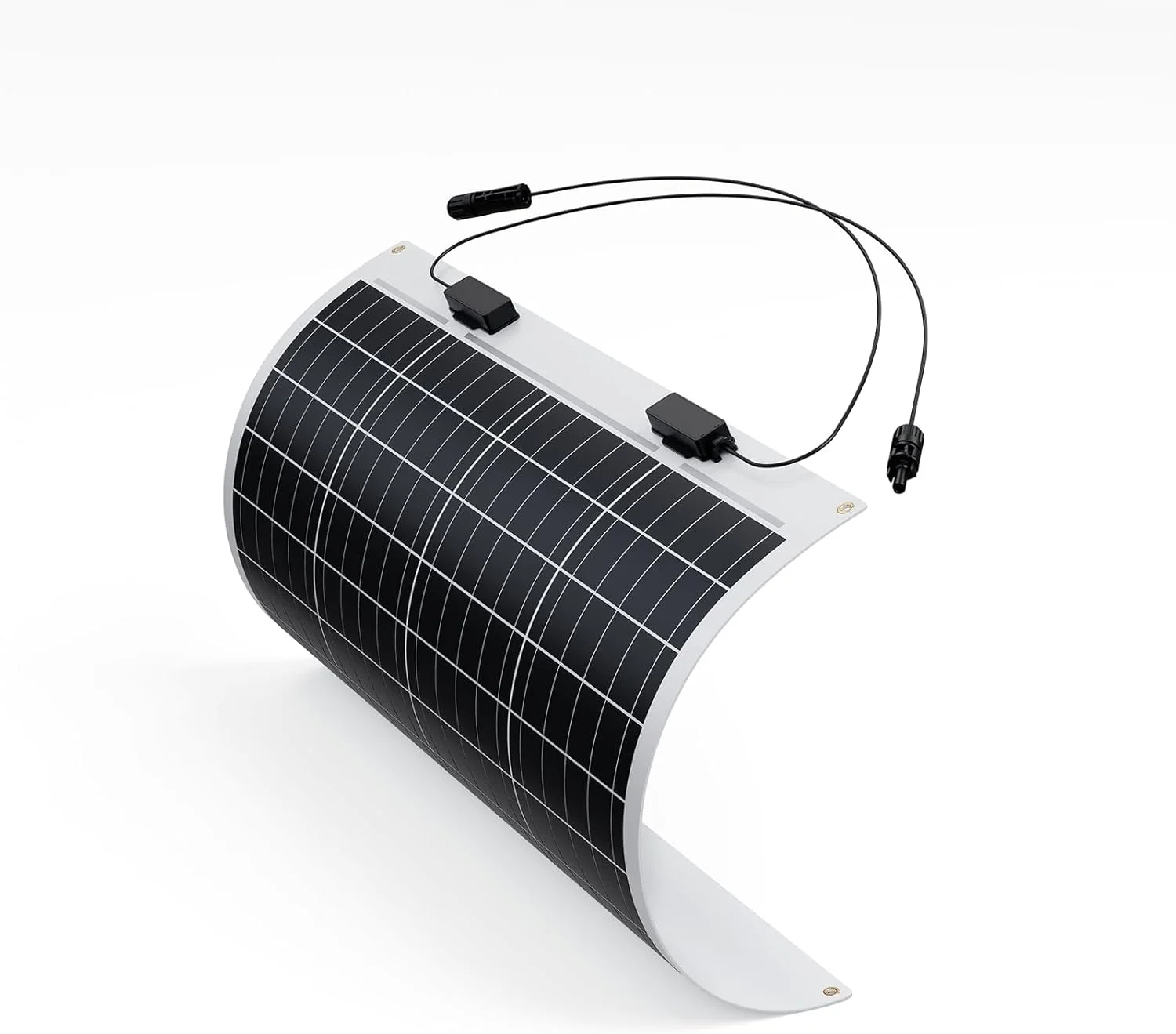 100W solar panel kit with MPPT controller, LiFePO4 battery, and DC/USB-C outputs laid out on workbench