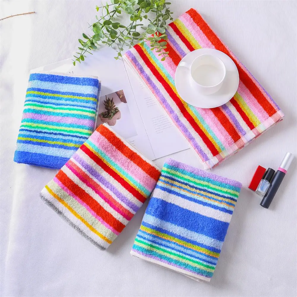 100 Cotton Terry Towel With Colorful Stripe Buy Fluffy And Soft   H96b2c4122350467797dc1d73e145eca3Y 