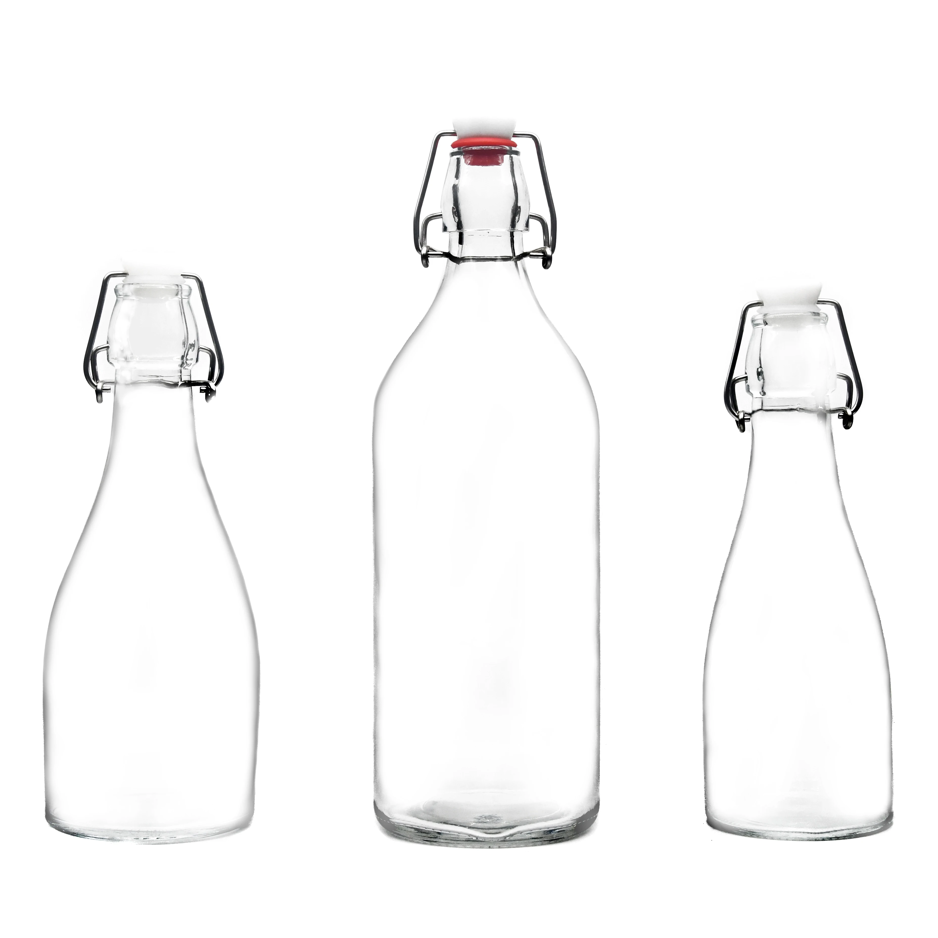 32oz 1000ml Empty Clear Glass Beer Bottle Wholesales With Stainless
