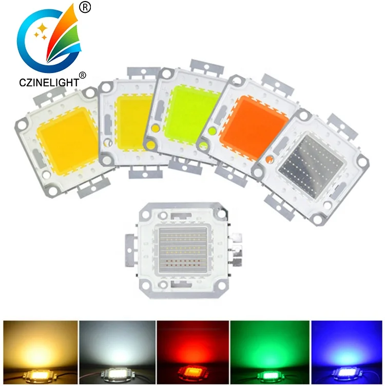 Czinelight Manufacturer Cob Led Chip 10w 20w 30w 50w 100w 12v 30-34v High Power Led Chip Wholesale Customized