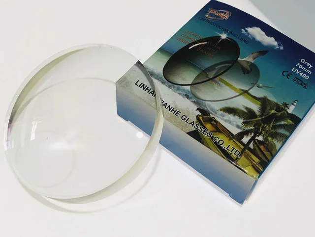 最时尚的光致变色玻璃中国树脂镜片专业隐形/混合半成品镜片