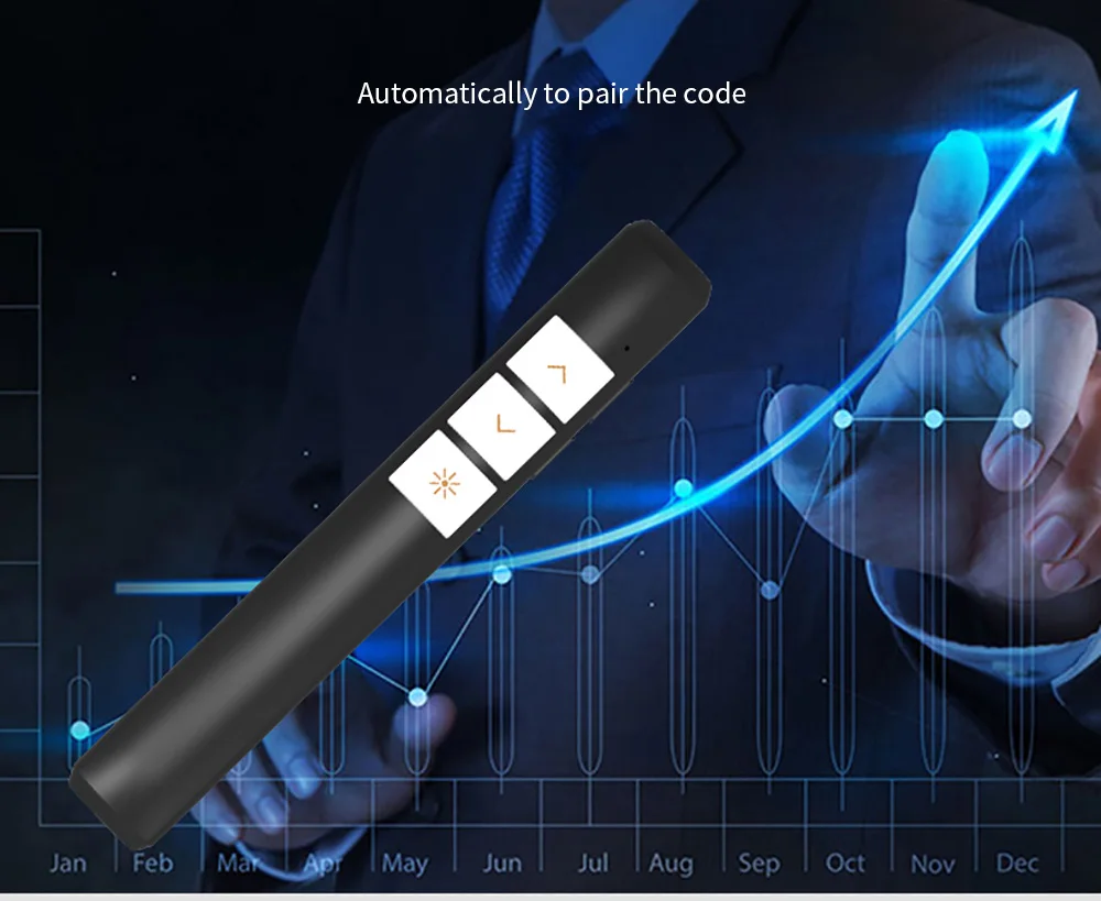 2.4g Wireless Presenter Laser Pointer Teaching Ppt Usb Charge Laser Pen Computer Office Page