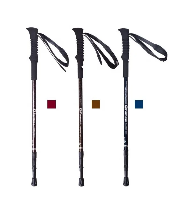 Alpine Carbon Alpine Stick Folding Telescopic Mountain Skiing Walking ...