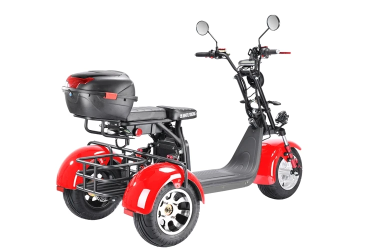 Russian warehouse white seberia citycoco 2000w 3000w 3 wheel electric scooter trike tricycle chopper electric motorcycle