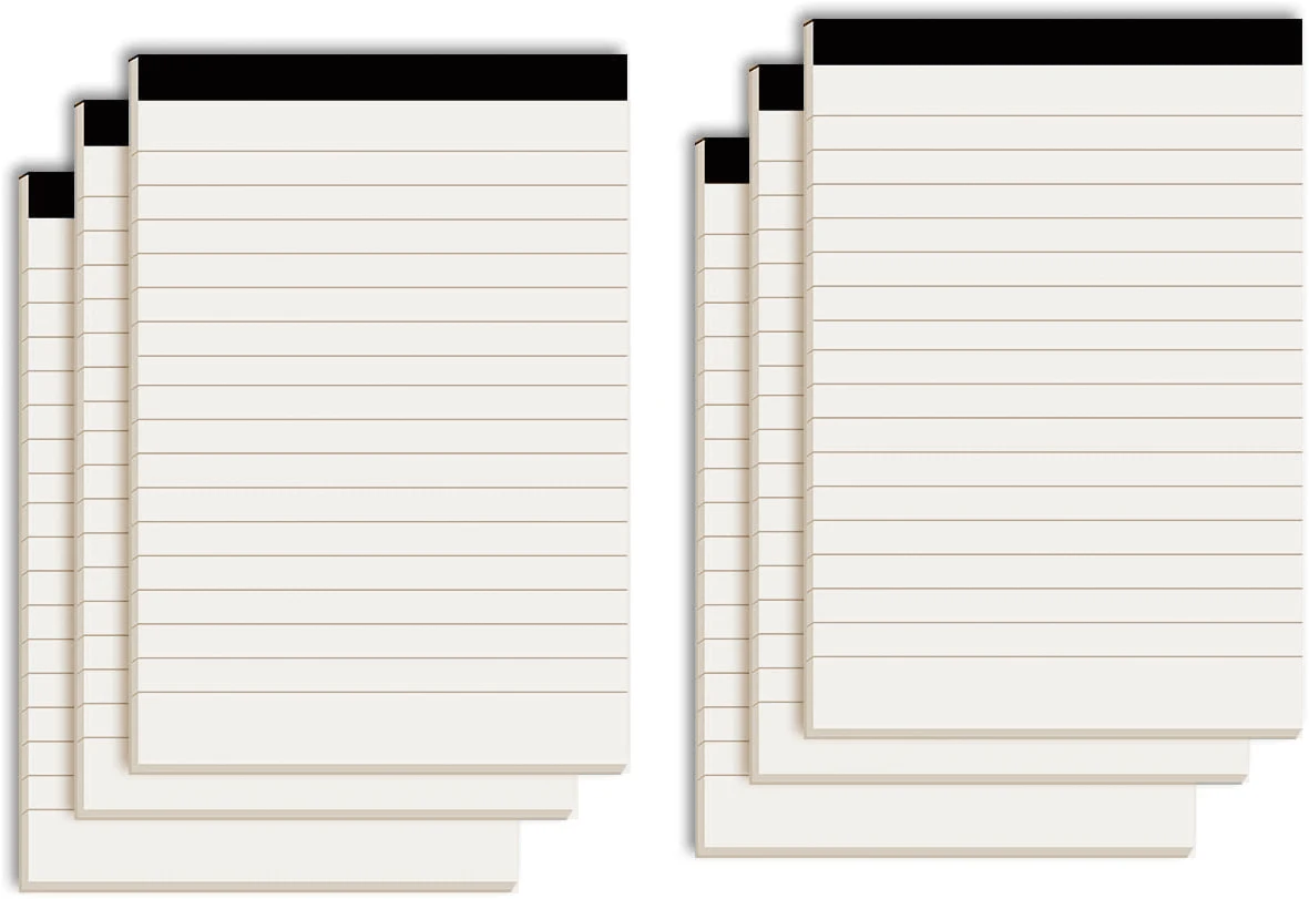 Legal Pads Wide Ruled Writing Pads 50 Sheets 8.5x11 5x8" Memo Pad