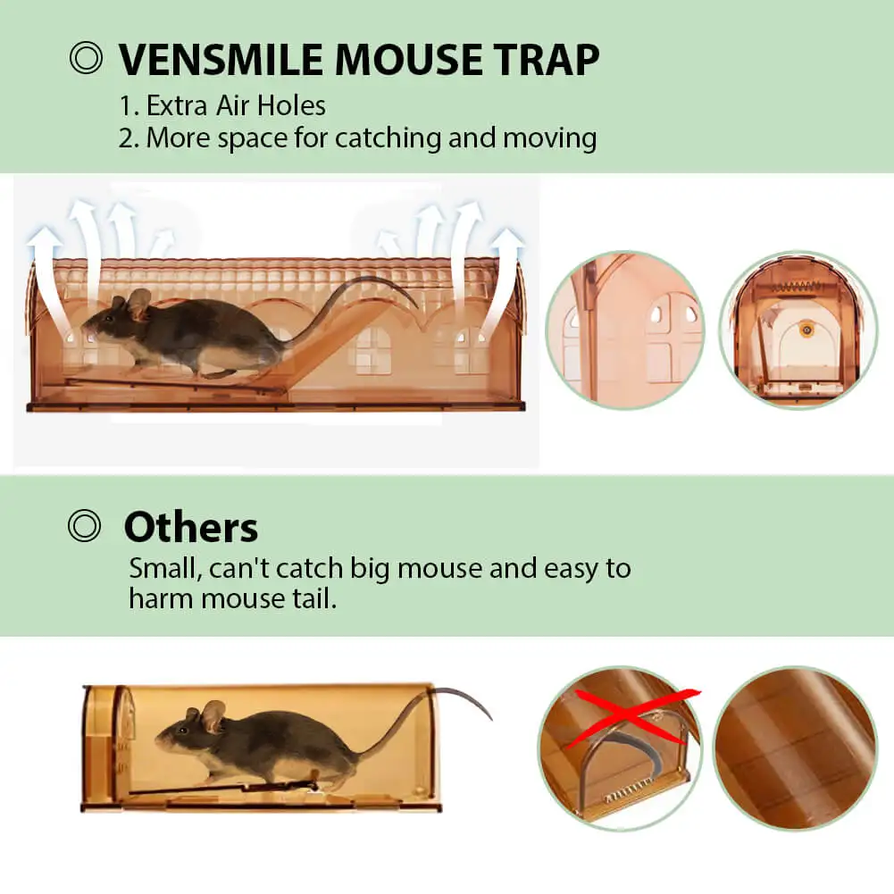 Ar09 Large Best Plastic Mouse Trap No Kill Mouse And Rat Live Trap