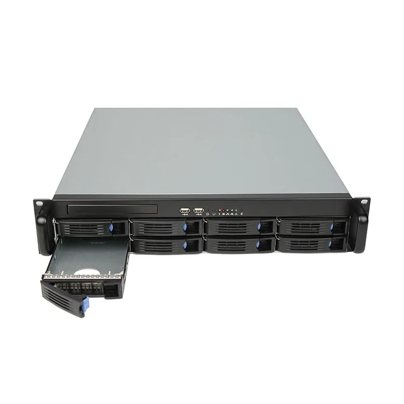 19 Inch Industrial Chassis - 8 Bay Server Case with Hot Swap