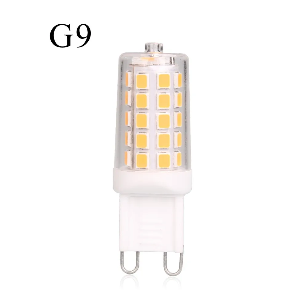 No flicker no strobe 40 w halogen  equivalent  110 v 220 v dimmable  G 9 led light bulb