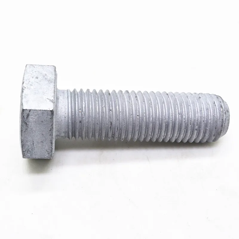 
Gr 8.8 DIN933 HDG hot dip galvanized hex bolts 