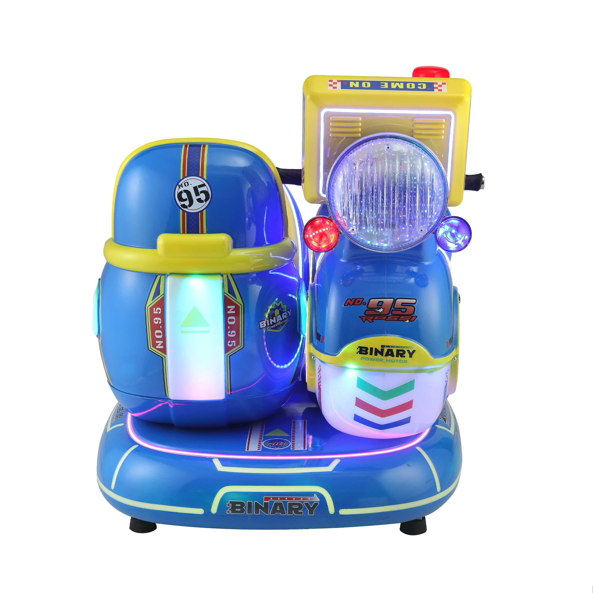 product factory wholesale double seats swaying car machine indoor kids game for mall amusement park english metal coin operated didi-0