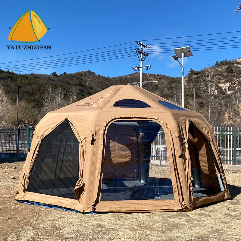 chimney tent HillZero Rheum Nobile 4-6 Person Hot with Stove Jack Additions:None honeycomb dome house Camping wood stove including Omnistor 8000 Gelenkarm-Markise m.275cm