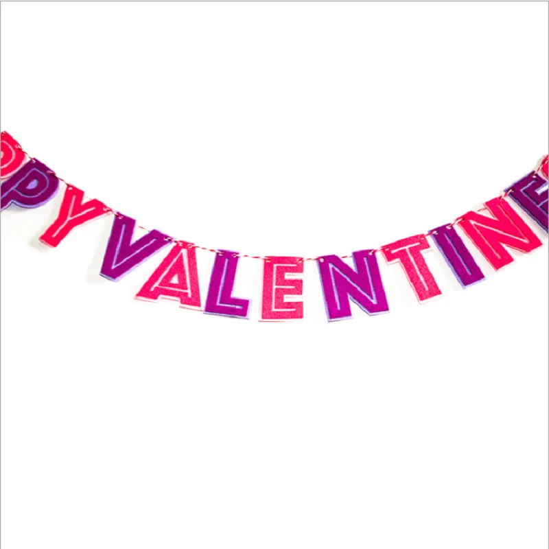 cusotomize size and color christmas decoration string flag