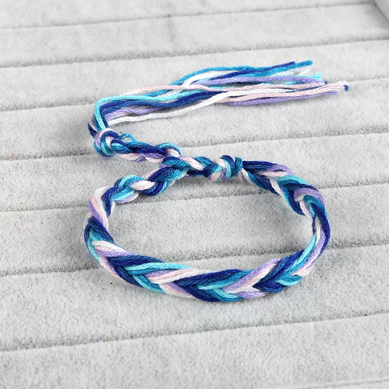 Handmade Braided Rainbow Rope Bracelet Jewelry Set Gifts Buy Handmade