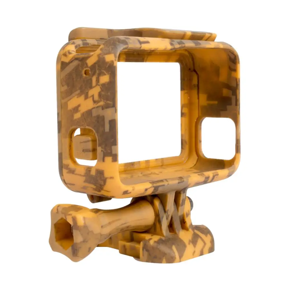 Free Shipping Protective Housing Case Cover Action Camera Camouflage Plastic Protection Border Frame Box for Go Pro   5  